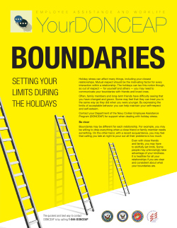 DONCEAP November Boundaries