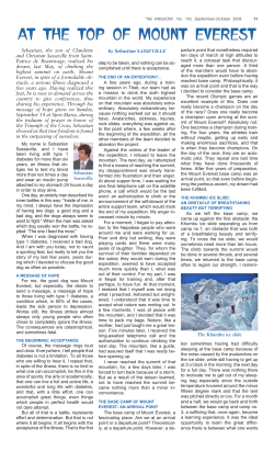 AT THE TOP OF MOUNT EVEREST