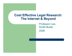 Cost Effective Legal Research