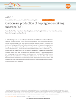 Carbon arc production of heptagon-containing fullerene[68] : Nature