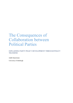 The Consequences of Collaboration between Political Parties