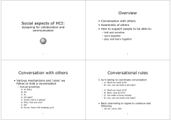 Designing for Collaboration and Communication