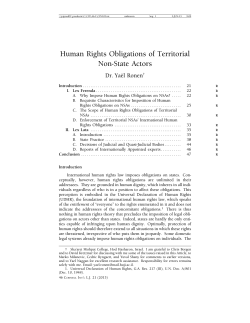 Human Rights Obligations of Territorial Non