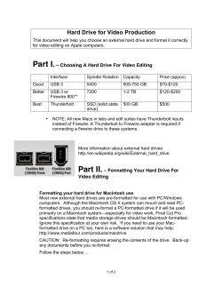 Hard Drive Specifications