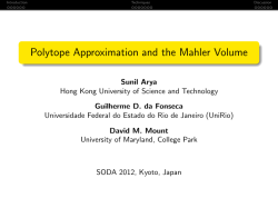 Polytope Approximation and the Mahler Volume