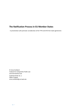 The Ratification Process in EU Member States
