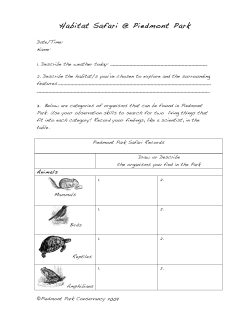 Habitat Safari - Piedmont Park Conservancy
