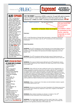 Resolution to Restate State Sovereignty