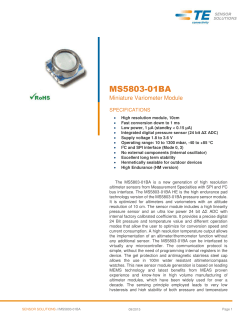 MS5803-01BA - TE Connectivity