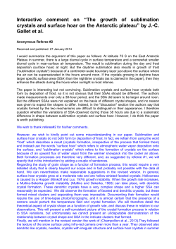The growth of sublimation crystals and surface hoar on the Antarctic