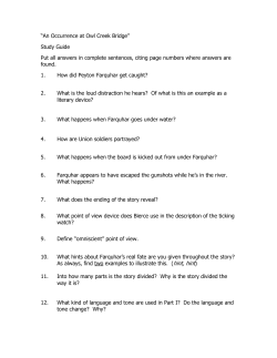 “An Occurrence at Owl Creek Bridge”