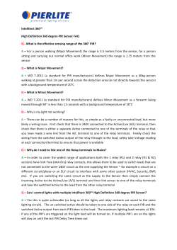 Intellitect 360&trade; High Definition 360 degree PIR Sensor