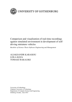 Comparison and visualization of real-time recordings
