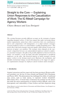 Straight to the Core Explaining Union Responses to the