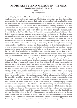 mortality and mercy in vienna