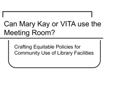Can Mary Kay or VITA use the Meeting