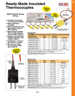 Ready-Made Insulated Thermocouples