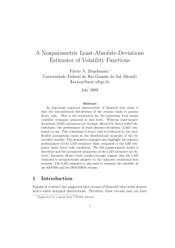 A Nonparametric Least-Absolute-Deviations Estimator of
