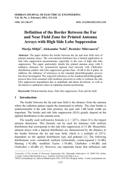 Definition of the Border Between the Far and Near Field
