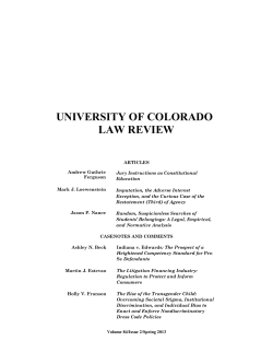 university of colorado law review