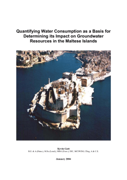 Quantifying Water Consumption as a Basis for Determining its