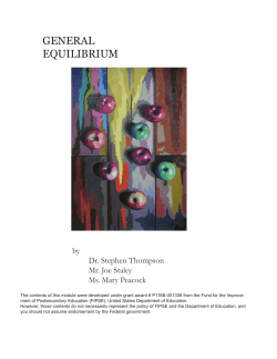 general equilibrium - Small