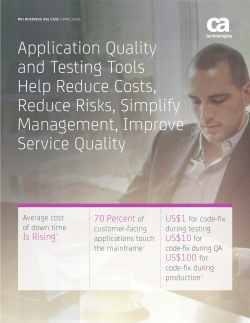Estimate your savings for adopting CA solutions