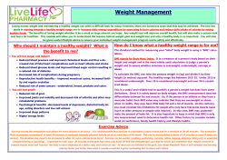 Weight Management - LiveLife Pharmacy