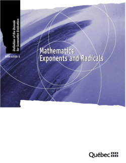 Definition of the Domain for Summative Evaluation