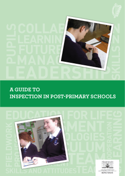 A GUIDE TO INSPECTION IN POST