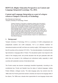 HEPCLIL (Higher Education Perspectives on Content and