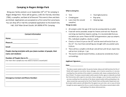Camping in Rogers Bridge Park