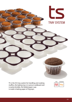 TS is the ICA tray system for handling and cooking muffins, the