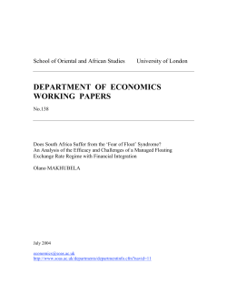 department of economics working papers