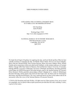 Explaining the Favorite-Longshot Bias: Is it Risk-Love