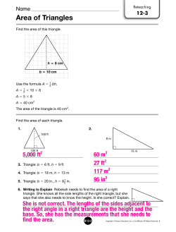 Area of Triangles - Issaquah Connect