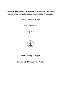 still indispensible how modern parties need grass - BORA