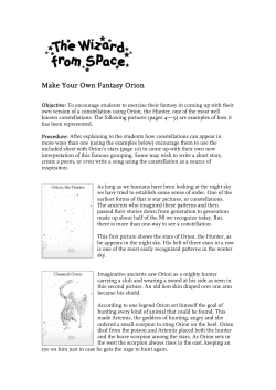 Make Your Own Fantasy Orion