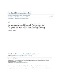 Archaeological Perspectives on the Harvard College