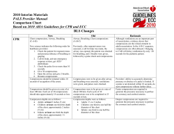 PALS Guidelines Changes