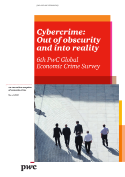 6th Global Economic Crime Survey Australian Results, 9 July 2012