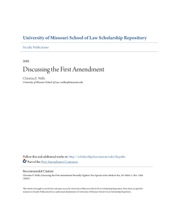 - University of Missouri School of Law Scholarship