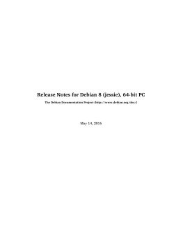Release Notes for Debian 8 (jessie), 64
