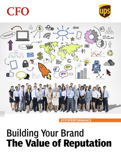 Building Your Brand The Value of Reputation