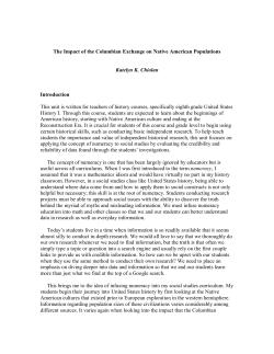 The Impact of the Columbian Exchange on Native American