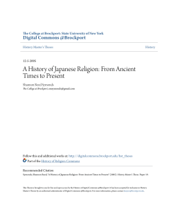A History of Japanese Religion: From Ancient Times to Present