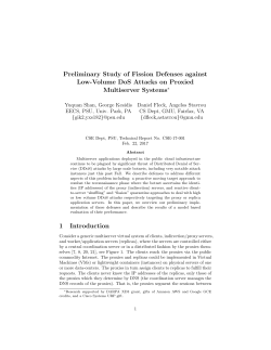 Preliminary Study of Fission Defenses against Low