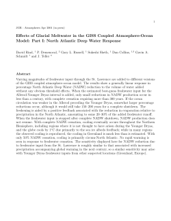 Effects of Glacial Meltwater in the GISS Coupled Atmosphere