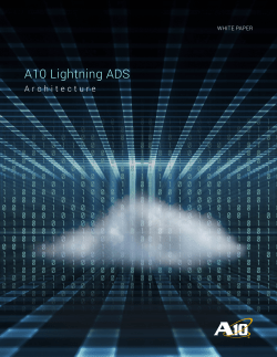 A10 Lightning ADS Architecture