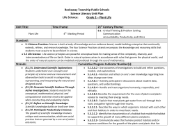 Plant Life - Rockaway Township School District